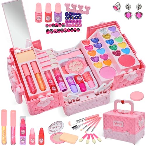 Set M채dchen Set Schminkkoffer M채dchen Spielzeug,Kinder Schminkset M채dchen,Halloween Weihnachts Geburtstags Geschenke f체r M채dchen 4 -12Jahre von EVACOK