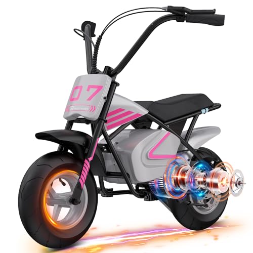 EVERCROSS EV07M Kinder Elektro-Motorrad mit 11“ Reifen, 20km/h Geschwindigkeit & 15km Reichweite, geeignet für 3-10 jährige Jungen & Mädchen von EVERCROSS