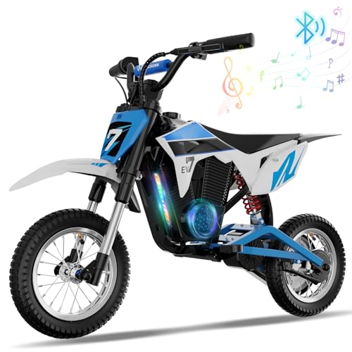 EVERCROSS EV12M PRO Elektro Motorrad Kinder, Elektromotorrad mit 300W Motor, 15KM Lange Reichweite, 12'' Luftreifen, Bluetooth Musik, Bunte Lichter, Moto Cross für Kinder von 3–12 Jahren EVERCROSS EV12M PRO Elektro Motorrad Kinder, Elektromotorrad mit 300W Motor, 15KM Lange Reichweite, 12'' Luftreifen, Bluetooth Musik, Bunte Lichter, Moto Cross für Kinder von 3–12 Jahren von EVERCROSS
