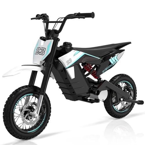 EVERCROSS EV65M Elektro Motocross, Elektrisches Moped mit 800W Motor, 10/20/25 KM/H Geschwindigkeit Modos, 36V 7.8AH Akku, 14''*2.75'' Pneumatik Reifen, Motorrad für Alter 15+ Jugendliche Adult von EVERCROSS