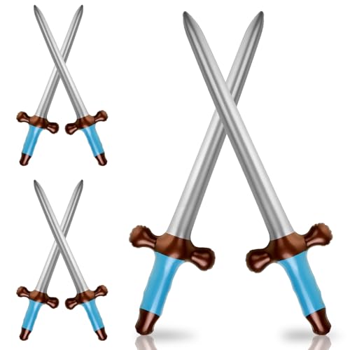 EVERMARKET Aufblasbare Schwerter, 62 cm, aufblasbares Piratenschwerter, Piraten-Partyzubehör für Themenparty, Geburtstagsparty, Halloween, Cosplay, Kostümzubehör, Bühnenrequisiten, 6 Stück EVERMARKET Aufblasbare Schwerter, 62 cm, aufblasbares Piratenschwerter, Piraten-Partyzubehör für Themenparty, Geburtstagsparty, Halloween, Cosplay, Kostümzubehör, Bühnenrequisiten, 6 Stück von EVERMARKET