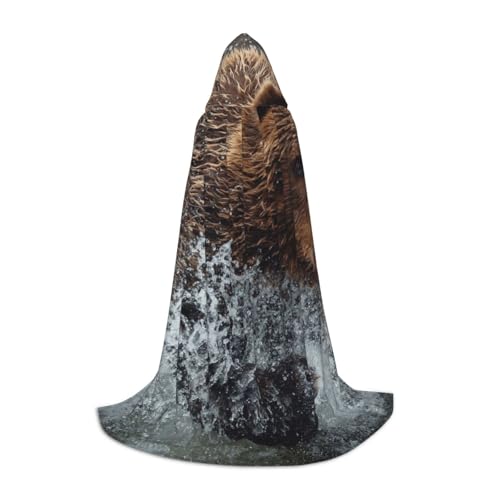 EVIUS Halloween Bodenlanger Kapuzenumhang Bär Laufdruck Kapuzenumhang für Teenager EVIUS Halloween Bodenlanger Kapuzenumhang Bär Laufdruck Kapuzenumhang für Teenager von EVIUS