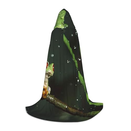EVIUS Halloween Bodenlanger Kapuzenumhang Frosch und Regen Druck Kapuzenumhang für Teenager EVIUS Halloween Bodenlanger Kapuzenumhang Frosch und Regen Druck Kapuzenumhang für Teenager von EVIUS