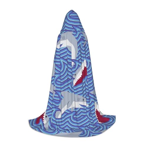 EVIUS Halloween Bodenlanger Kapuzenumhang Futtersuche Fischdruck Kapuzenumhang für Teenager EVIUS Halloween Bodenlanger Kapuzenumhang Futtersuche Fischdruck Kapuzenumhang für Teenager von EVIUS