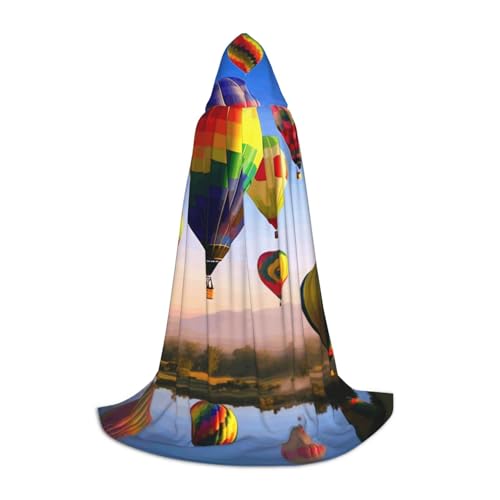 EVIUS Halloween Bodenlanger Kapuzenumhang Heißluftballons Druck Kapuzenumhang für Teenager EVIUS Halloween Bodenlanger Kapuzenumhang Heißluftballons Druck Kapuzenumhang für Teenager von EVIUS
