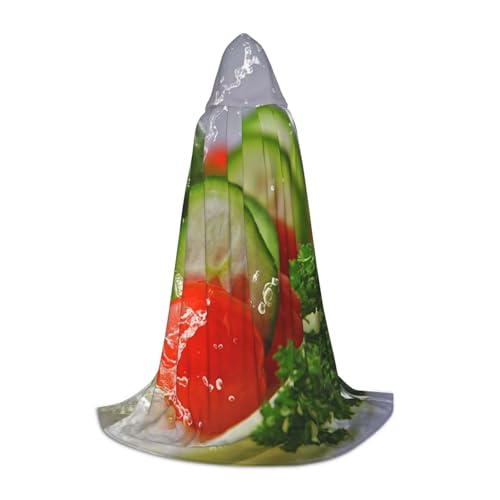 EVIUS Halloween Bodenlanger Kapuzenumhang Lebensmittelfotografie Druck Kapuzenumhang für Teenager EVIUS Halloween Bodenlanger Kapuzenumhang Lebensmittelfotografie Druck Kapuzenumhang für Teenager von EVIUS