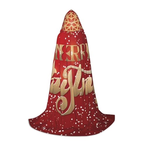 EVIUS Halloween Bodenlanger Kapuzenumhang Merry Christmas Too Print Kapuzenumhang für Teenager EVIUS Halloween Bodenlanger Kapuzenumhang Merry Christmas Too Print Kapuzenumhang für Teenager von EVIUS