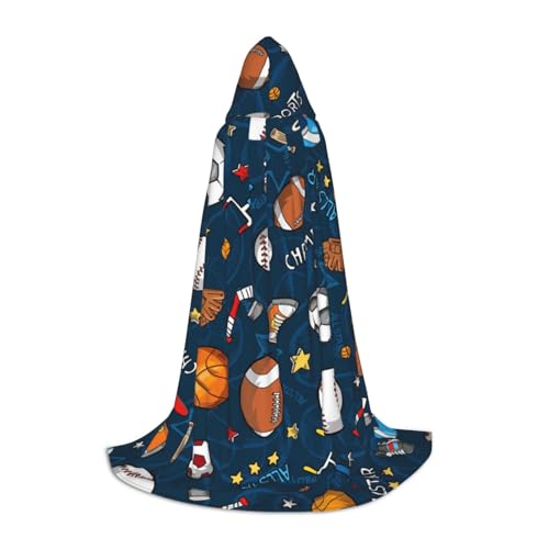 EVIUS Halloween Bodenlanger Kapuzenumhang Sport Baseball Spiel Druck Kapuzenumhang für Teenager EVIUS Halloween Bodenlanger Kapuzenumhang Sport Baseball Spiel Druck Kapuzenumhang für Teenager von EVIUS