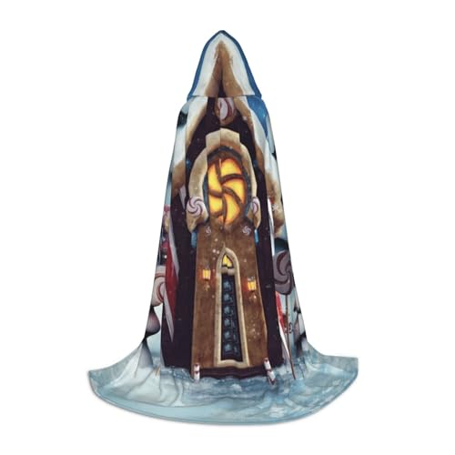 EVIUS Halloween Bodenlanger Kapuzenumhang Weihnachtsbäume Cottage Print Kapuzenumhang für Teenager EVIUS Halloween Bodenlanger Kapuzenumhang Weihnachtsbäume Cottage Print Kapuzenumhang für Teenager von EVIUS