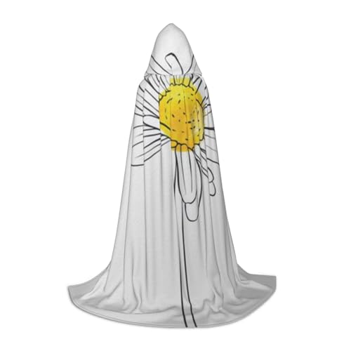 EVIUS Halloween Bodenlanger Kapuzenumhang Zeichnung Blumendruck Kapuzenumhang für Teenager EVIUS Halloween Bodenlanger Kapuzenumhang Zeichnung Blumendruck Kapuzenumhang für Teenager von EVIUS