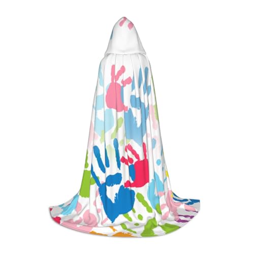 EVIUS Halloween Bodenlanger Kapuzenumhang für Kinder, Handabdruck, Kapuzenumhang für Teenager EVIUS Halloween Bodenlanger Kapuzenumhang für Kinder, Handabdruck, Kapuzenumhang für Teenager von EVIUS