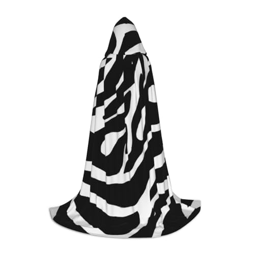 EVIUS Halloween-Umhang mit Kapuze, bodenlang, Zebramuster, Kapuzenumhang für Teenager EVIUS Halloween-Umhang mit Kapuze, bodenlang, Zebramuster, Kapuzenumhang für Teenager von EVIUS
