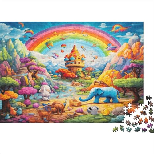 Animals Amusement Parks Puzzles Spiel Spielepuzzles Für Erwachsene Impossible Wildlife Puzzle Farbenfrohes Legespiel Geschicklichkeitsspiel Für Die Ganze Familie 500pcs (52x38cm) von EVMILA
