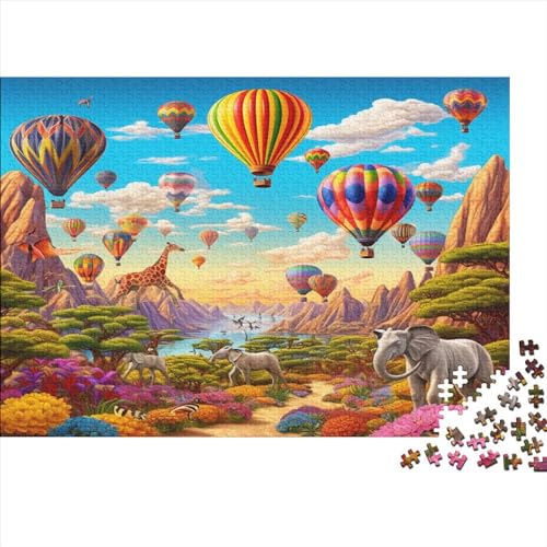 Balloon Spielepuzzle Für Erwachsene Und Jugendliche - Holzpuzzle Für Gamer Als Brain Challenge - Ideales Geschenkspiel Landscaping Puzzlespiel Puzzle 500pcs (52x38cm) von EVMILA