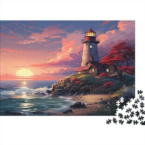 Beacon Puzzles Spiel Spielepuzzles Für Erwachsene Impossible Ocean Puzzle Farbenfrohes Legespiel Geschicklichkeitsspiel Für Die Ganze Familie 1000pcs (75x50cm) von EVMILA
