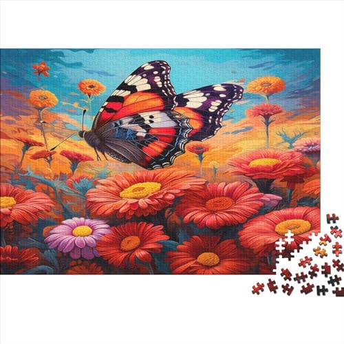 Butterflies Spielepuzzles Für Erwachsene Und Jugendliche – Holzpuzzle, Blume Puzzlespiel, Gamer Geschenk, Brain Challenge Spielen 300pcs (40x28cm) von EVMILA
