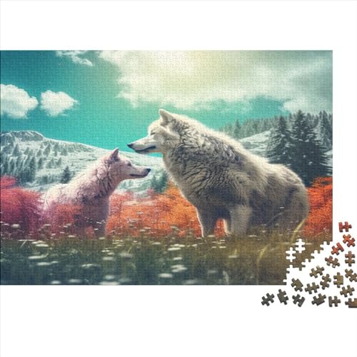 Dianariel_A_paradoxical_Scene_in_which_a_Wolf_and_a_Sheep_Share_16965edb-7af8-4a47-8207-0b349ee6f68c Puzzles Für Erwachsene Teenager 500 Teile Premium Quality Hölzern Puzzles Impossible Puzzle Puzzl von EVMILA