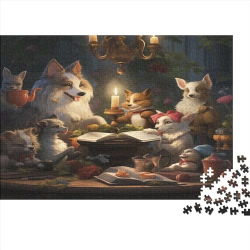 Katzen- und Hundeheim Gaming Puzzle Brain Challenge Spielen Tier Spielepuzzles Für Jugendliche Und Erwachsene Brain Challenge Spielen Spielepuzzles 500pcs (52x38cm) von EVMILA