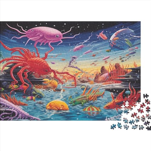 Variant Fish and Shrimp Gaming Puzzle Brain Challenge Spielen Wildlife Spielepuzzles Für Jugendliche Und Erwachsene Brain Challenge Spielen Spielepuzzles 1000pcs (75x50cm) von EVMILA