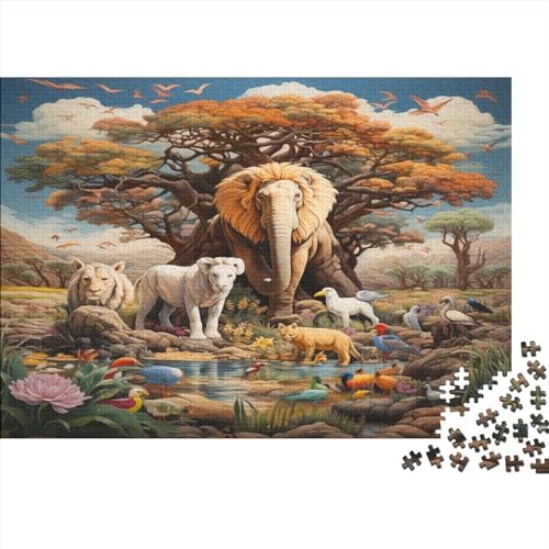 Wildlife Erwachsenenpuzzle, Geschicklichkeitsspiel Forest Spielepuzzles Für Die Ganze Familie, Ideal Als Wandbild Puzzles 300pcs (40x28cm) von EVMILA