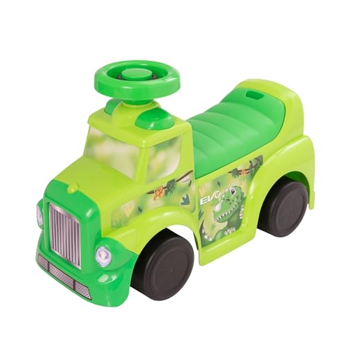 Evo Mein erstes Auto Grün Dinosaurier, Baby Walker mit Fußschieber, verstecktem Stauraum, beweglichem Lenkrad & Quietschhorn, Laufhilfe für Vorschule & Kindergarten. Alter: 1+ Evo Mein erstes Auto Grün Dinosaurier, Baby Walker mit Fußschieber, verstecktem Stauraum, beweglichem Lenkrad & Quietschhorn, Laufhilfe für Vorschule & Kindergarten. Alter: 1+ von EVO