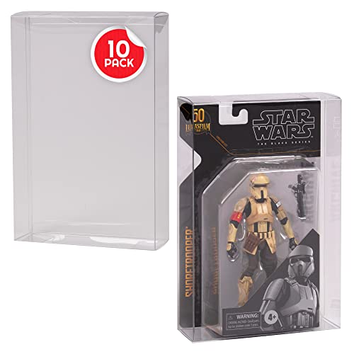 EVORETRO Actionfiguren-Vitrine für 15,2 cm große Star Wars Black Series Archive 50th Carded – 10 Stück – transparente 0,40 mm dicke PET-Kunststoff-Schutzbox – Halten Sie Ihre Sammlung in neuem Zustand EVORETRO Actionfiguren-Vitrine für 15,2 cm große Star Wars Black Series Archive 50th Carded – 10 Stück – transparente 0,40 mm dicke PET-Kunststoff-Schutzbox – Halten Sie Ihre Sammlung in neuem Zustand von EVORETRO