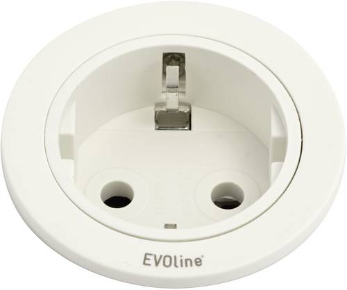 EVOline 159280004300 Einbau-Steckdosenleiste 1fach Weiß 1St. von EVOline