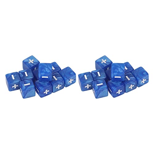 20pcs Plus Minus Würfel Set Mathematik -Lernspielzeug für Kinder Mathematikunterricht (Blau) von EVTSCAN