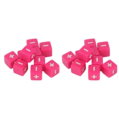 20pcs Plus Minus Würfel Set Mathematik -Lernspielzeug für Kinder Mathematikunterricht (Rosenate) von EVTSCAN