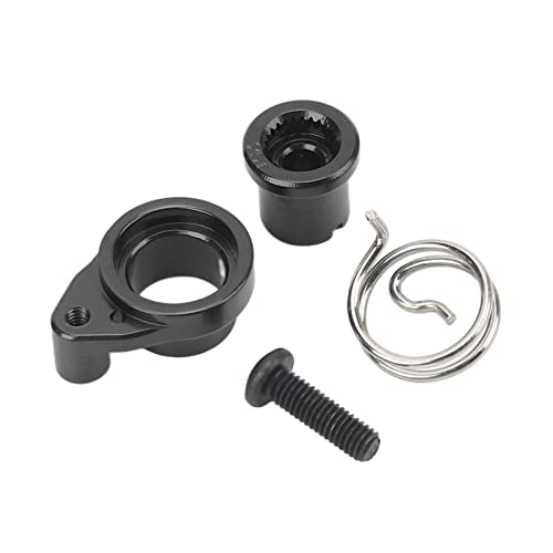 25t Dämpfung Servoarm Aluminiumlegierung CNC -Bearbeitungsschockdämpfungsarm für Traxxas RC Cars Summit Lock Differential (Black) von EVTSCAN