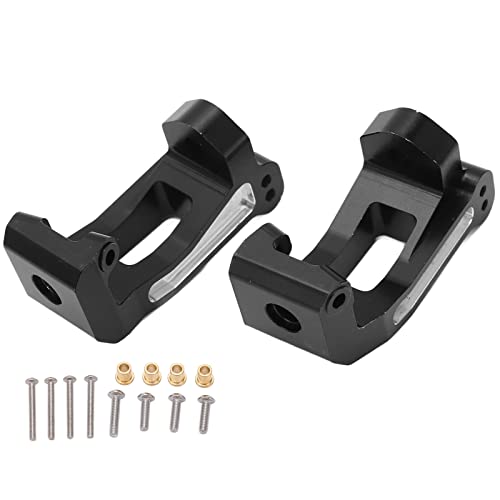 2pcs RC Front Caster Block C Hub Aluminiumlegierung 1/8 für Traxxas Sledge Cart 95076-4 (Black) von EVTSCAN
