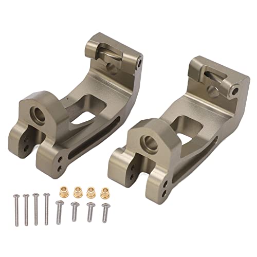 2pcs RC Front Caster Block C Hub Aluminiumlegierung 1/8 für Traxxas Sledge Cart 95076-4 (Ti Color) von EVTSCAN