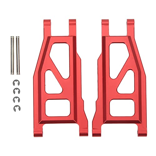 2pcs RC Heckschwung Arm Aluminiumlegierung Heckschwingarm Kit für Traxxas Rustler 1/10 RC Auto (Red) von EVTSCAN