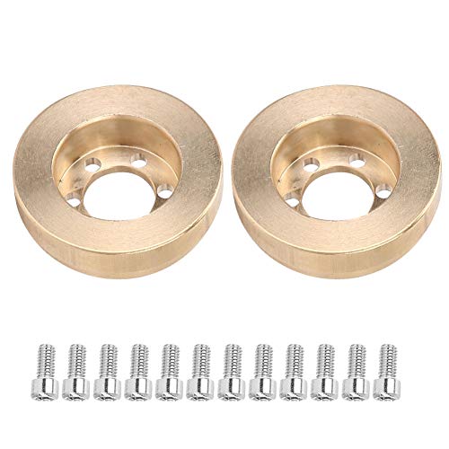 3,8 cm CNC Bearbeitung Messing Internal Counterweight Wheel Hub High Simulation RC -Autozubehör für Traxxas HSP Redcat Axial SCX10 D90 HPI von EVTSCAN