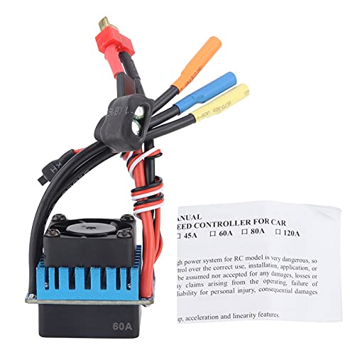 60A bürstenlose sinnlose ESC Speed ​​Controller wasserdicht 1/8 Sportwagen RC -Boot Teil von EVTSCAN