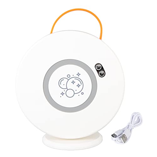 Automatische Rotation Bubble Machine USB wiederaufladbare Automatikblasengebläse für Kinder Kleinkinder Innen im Freien für Geburtstagsfeiern Spielzeug für Kinder im Freien (White) von EVTSCAN