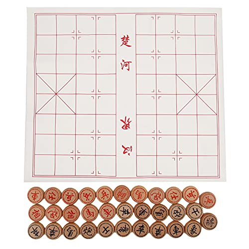 Beechwood Chinese Chess Set einzigartige Muster Brain Training Traditonales Reisespiel 32 Teile Schachbrett Schachdurchmesser 4cm Xiangqi Beechwood Chinese Chess Set einzigartige Muster Brain Training Traditonales Reisespiel 32 Teile Schachbrett Schachdurchmesser 4cm Xiangqi von EVTSCAN
