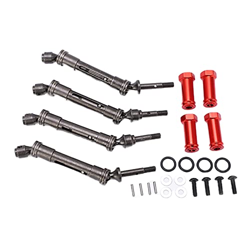 CVD Antriebswellen Kupplung Set RC Auto Cardan Vorne Hinterwelle Kombinierer Kit für Traxxas Schrägstrich 727 Short Truck (Red) von EVTSCAN