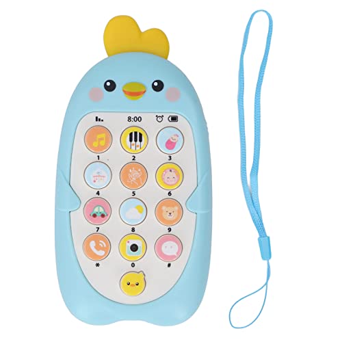 Cartoon Design Early Education Multifunktionales Musik -Telefonspielzeug mit Lanyard Blue für Baby Cartoon Design Early Education Multifunktionales Musik -Telefonspielzeug mit Lanyard Blue für Baby von EVTSCAN