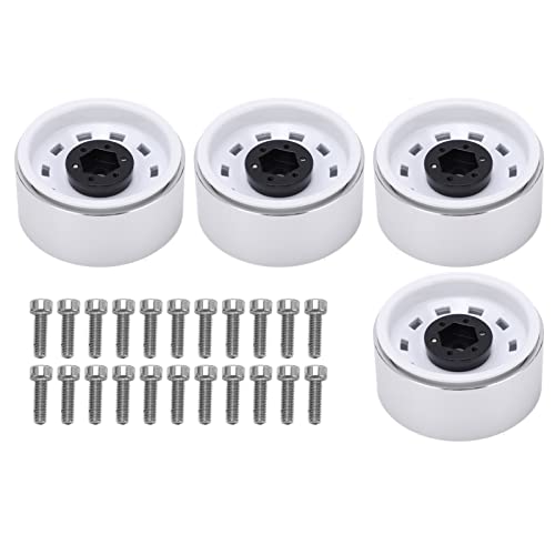 EVTSCAN 1,9 Zoll 10 Loch -Hub rostbeständiges Rad Rims für axiales SCX10 Kletterwagen (White) von EVTSCAN