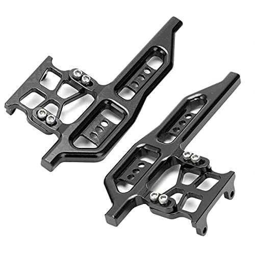 EVTSCAN 2 Stück RC Aluminium Legierung Seiten Pedal Teile verbessern Auto Echtheit für Axial SCX24 90081 C10 1/24 RC Autos (Black) von EVTSCAN