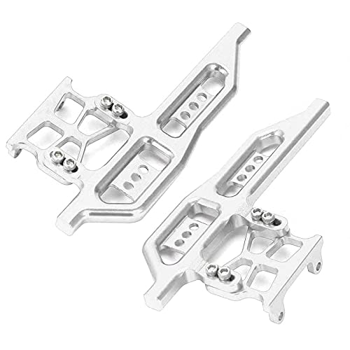EVTSCAN 2 Stück RC Aluminium Legierung Seiten Pedal Teile verbessern Auto Echtheit für Axial SCX24 90081 C10 1/24 RC Autos (Silver) von EVTSCAN