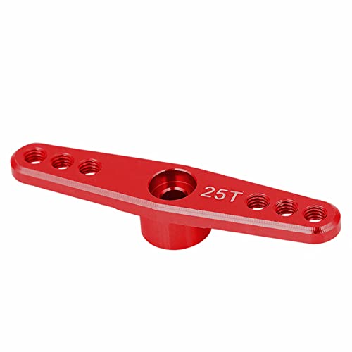 EVTSCAN 25T Lenkung Servomarm Metall Modell Auto Teile CNC Präzisions bearbeitung Doppel lenkarm (Red (N10087R)) von EVTSCAN