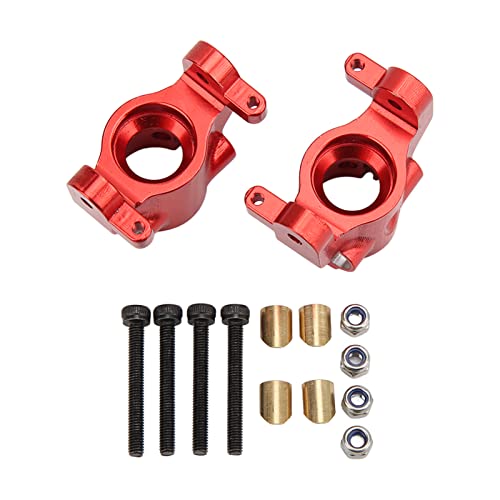 EVTSCAN 2pcs Set RC CNC Aluminium vorne C Hub -Träger Caster Blöcke Axial RBX10 RYFT 1/10 RC -Auto -Upgrade -Teile rot von EVTSCAN