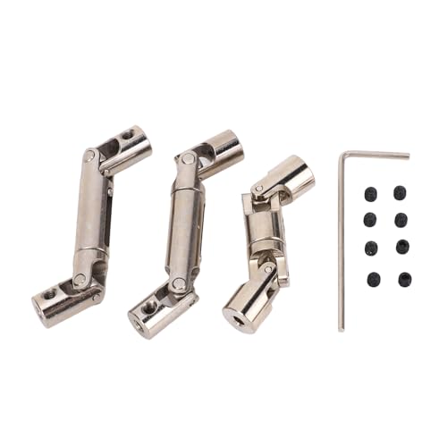 EVTSCAN 3-teiliges RC-Antriebswellen-Kit, Kreuzgelenk, Ganzmetall-RC-Auto-Antriebswelle für WPL für MN D90 von EVTSCAN
