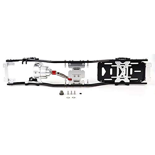 EVTSCAN 313 mm Getriebeprefixal Radstand Rahmen RC Metal-Chassis SCX10 II 90046 90047 Crawler Car Hochqualitätsleistung Upgrade Schwarz Silber von EVTSCAN