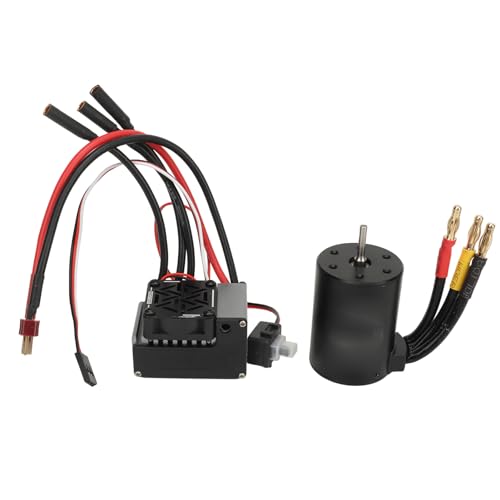 EVTSCAN 3650 bürstenloser Motor 60A bürstenloser ESC Elektrik -Speed ​​-Controller hoher Drehmomentmotor für 1/10 RC -Auto (3900KV) von EVTSCAN