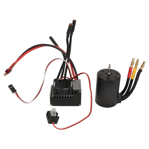 EVTSCAN 3650 bürstenloser Motor 60A bürstenloser ESC Elektrik -Speed ​​-Controller hoher Drehmomentmotor für 1/10 RC -Auto (4300KV) von EVTSCAN
