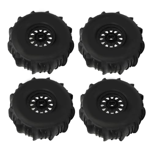 4pcs Auto Spielzeuggummi -Reifen Reifen RC Racer Hex Tyre Black für Mojave 1/7 UDR Short Card RC Car von EVTSCAN