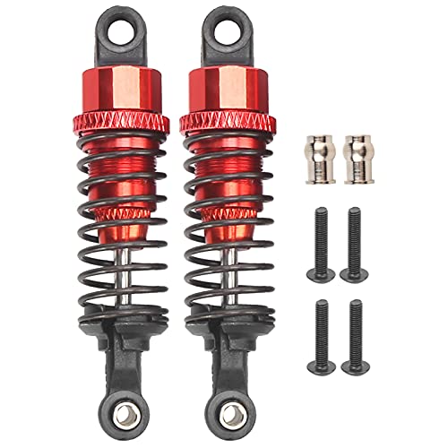 EVTSCAN 65 mm Aluminiumlegierung RC Federdämpfer Stoßdämpfer Fit Slash 2WD RC -Autos (Red) von EVTSCAN